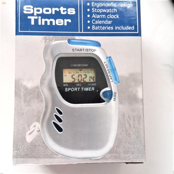 2 Digital Stopwatches w/ Timer & Alarm Sports GIFT Fitness Exercise Race Track - Picture 2 of 5